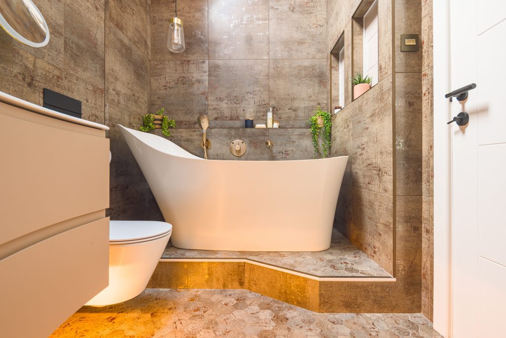 Stand alone bath luxury bathroom renovation in Leeds